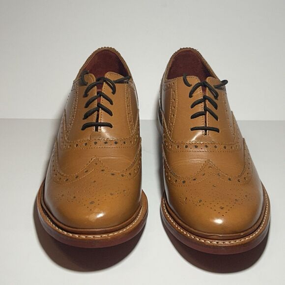 Samuel Windsor Flintsham Brogue Wingtip Mens UK 11G / US 11.5W Tan Leather Dress - Picture 2 of 15